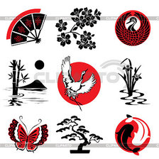 Схема вышивки «В японском стиле»