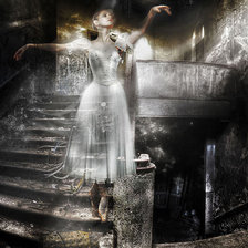 Схема вышивки «призрак балерины»