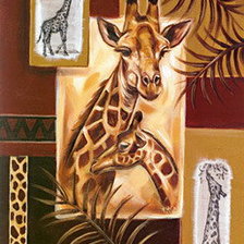 Схема вышивки «жираф»