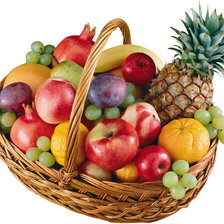 Схема вышивки «корзина с фруктами»