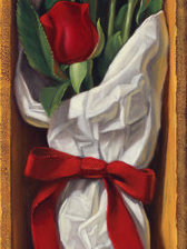 Схема вышивки «алые розы-символ любви»