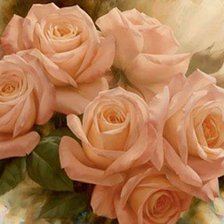 Схема вышивки «красивые чайные розы»