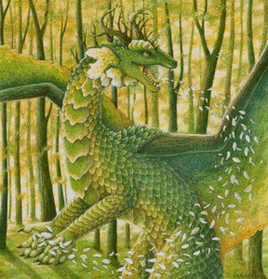 Весенний дракон - драконы - предпросмотр