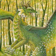 Оригинал схемы вышивки «Весенний дракон» (№470693)