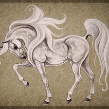 Оригинал схемы вышивки «Конь» (№471435)