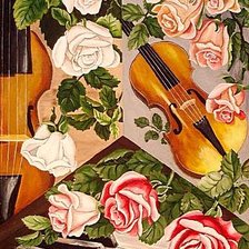 Схема вышивки «Музыка роз»