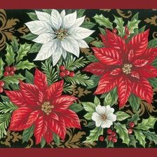 Схема вышивки «подушка"рождественские звёзды"»