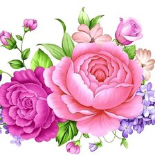Оригинал схемы вышивки «Прекрасные цветы» (№480485)