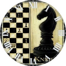 Схема вышивки «часы шахматы»