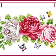 Оригинал схемы вышивки «прекрасные цветы» (№485259)