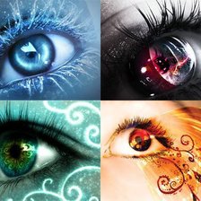 Схема вышивки «Глаза женщинsы»