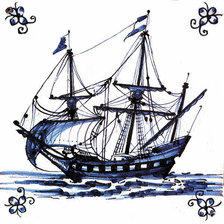 Схема вышивки «Кораблик»
