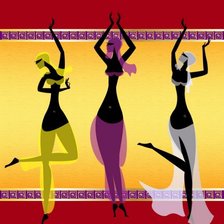 Схема вышивки «восточные танцы»