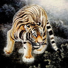 Оригинал схемы вышивки «тигр» (№500059)