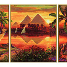 Схема вышивки «триптих египет»