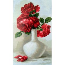 Оригинал схемы вышивки «Красные розы» (№511990)