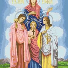икона святые Вера,Надежда,Любовь и София