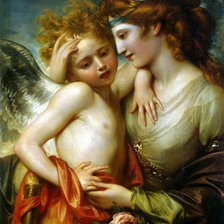 Схема вышивки «Мадонна с ангелом»