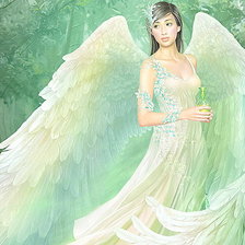 Схема вышивки «Нежный ангел»