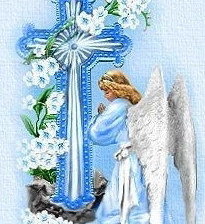 Оригинал схемы вышивки «молящийся ангел» (№514105)