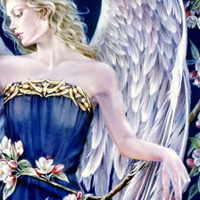 Схема вышивки «ангел и голубь часть 2»