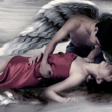 Схема вышивки «Влюбленый ангел»