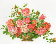Схема вышивки «розы в корзинке»