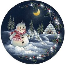 снеговик  рождественская ночь