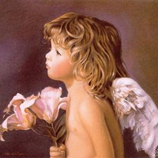 ангел с лилией