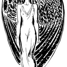 Схема вышивки «Девушка-ангел»