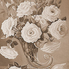 Схема вышивки «Розы в хрустальном роге (живопись)»