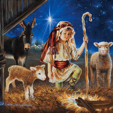 Оригинал схемы вышивки «дети пастушок» (№530329)