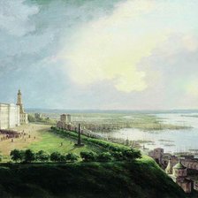 Схема вышивки «Нижний Новгород в 1837 г. на картине Чернецова.»