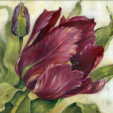 Оригинал схемы вышивки «тюльпан» (№534432)
