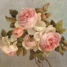 Схема вышивки «Винтажные розы»
