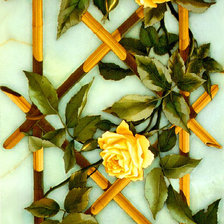 Схема вышивки «плетущиеся розы»
