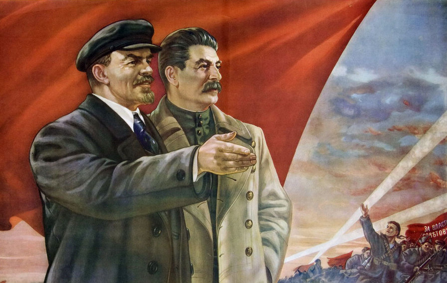 Ленин и Сталин - сталин, ссср, ленин, революция - оригинал
