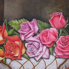 Оригинал схемы вышивки «прекрасные розы» (№542739)