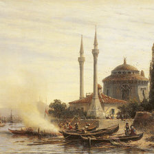 Оригинал схемы вышивки «Золотой рог в Константинополе А.П. Боголюбов, 1864» (№554943)