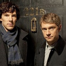 Оригинал схемы вышивки «Шерлок Холмс и Джон Уотсон» (№556556)