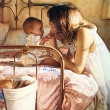 Схема вышивки «мать и дитя»