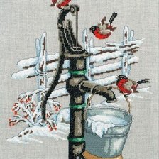 Оригинал схемы вышивки «снегири» (№573392)