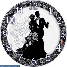 Схема вышивки «часы - свадьба»