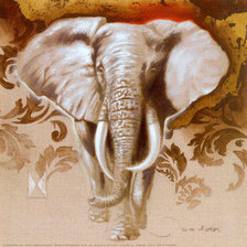 Оригинал схемы вышивки «слон» (№579124)