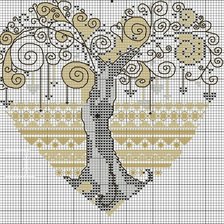 Схема вышивки «Дерево счастья»
