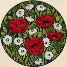 Оригинал схемы вышивки «полевые цветы» (№587596)