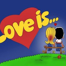 Схема вышивки «love is...»