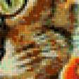 Предпросмотр схемы вышивки «кошачий портрет» (№589831)