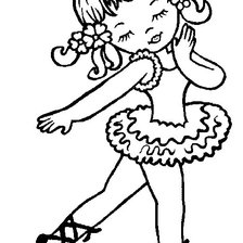 Схема вышивки «Маленькая балерина»