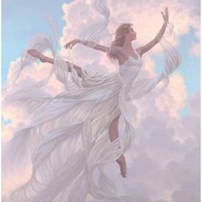 Схема вышивки «небесная балерина»
